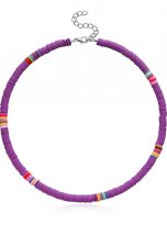 Surfer necklace purple