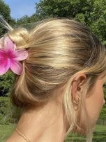 Pink Plumeria Clip