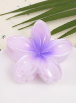 Purple Plumeria clip