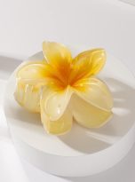 Yellow plumeria clip