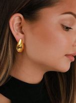 Bottega earrings gold