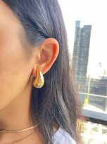 Bottega earrings gold