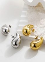 Bottega earrings gold and silver