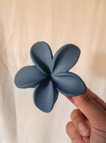 Matte Plumeria Clip Blue