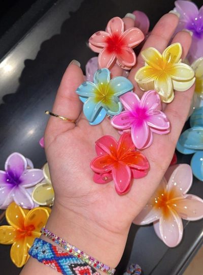 Mini Plumeria Clips